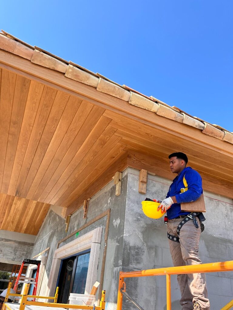 Concealed drainage in roof design by Andrea D'Alessio